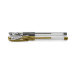 Hama Classic Penna in gel con cappuccio Oro, Argento 2 pz