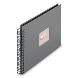 Hama 00009840 album fotografico e portalistino Grigio 100 fogli 10 x 15 Rilegatura a spirale