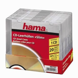 Hama 00011521 custodia CD/DVD Trasparente