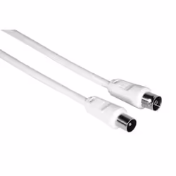 Hama Cavo antenna M/F, 1,5 metri, bianco, 75 dB, sfuso (25 pzz.), 1,5 m, Bianco