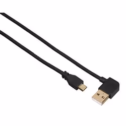 Hama 0.5m, USB2.0-A - USB2.0-Micro-B, 0,5 m, USB A, Micro-USB B, USB 2.0, Maschio/Maschio, Nero