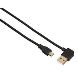 Hama 0.5m, USB2.0-A - USB2.0-Micro-B cavo USB 0,5 m USB A Micro-USB B Nero