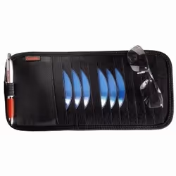 Hama Automotive Sun Visor Case, 12 CDs 12 dischi Nero - Vista aggiuntiva 4