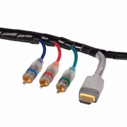 Hama Tubo flessibile raccoglicavi, nero, 2m - Vista aggiuntiva 3