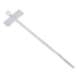 Hama Kabelbinder mit Beschriftungsfeld, 98 mm, 25 Stück, selbstsichernd fascetta Nylon Bianco