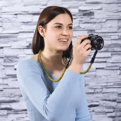 Hama Braid 120 tracolla Fotocamera Nylon Nero, Giallo - Vista aggiuntiva 7