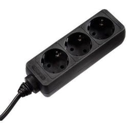 Hama 0003039 protezione da sovraccarico Nero 3 presa(e) AC 230 V 1,4 m