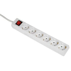 Hama 00030533 protezione da sovraccarico Bianco 6 presa(e) AC 230 V 3 m