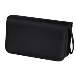 Hama Borsa CD Wallet per 80 CD-DVD nero, 80 dischi, Nero, Nylon