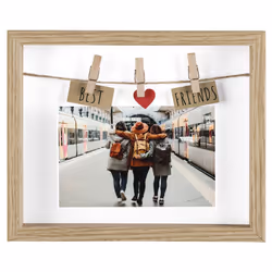 Hama Best Friends, Cornice per foto singola, MDF, Quercia, Parete, 10 x 15 cm, Rettangolare
