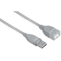 Hama USB Extension Cable A-Plug - A-Socket, 0.25 m cavo USB 0,25 m USB A Grigio