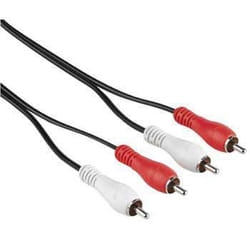 Hama RCA Connecting Cable cavo audio 0,75 m Nero