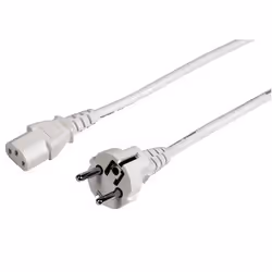 Hama Universal Mains Lead, 5 m, white, 5 m