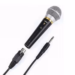 Hama Microfono Dynamic "DM-60", cardioide, mono, connettore Jack 6,35 mm e presa su microfono XLR, cavo da 3 mt, -70 dB, 90 - ...