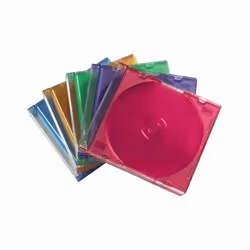 Hama CD Slim Box Pack of 25, Coloured 1 dischi Multicolore