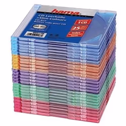 Hama CD Slim Box Pack of 25, Coloured 1 dischi Multicolore