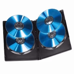 Hama DVD Quad Box, Black, Package of 5 pieces 4 dischi Nero - Vista aggiuntiva 2