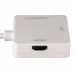 Hama mini DisplayPort - DVI/DisplayPort/HDMI DisplayPort + DVI + HDMI Bianco - Vista aggiuntiva 5