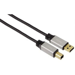 Hama USB A-B, 1.80 m cavo USB 1,8 m USB B Nero
