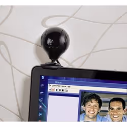 Hama Webcam per PC HD "Spy Protect", HD 720p 16:9, USB+Jack 3,5mm, microfono integrato, 4 led, supporto a clip, protezioni lenti, nero - Vista aggiuntiva 5