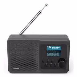 Hama DR5BT, Portatile, DAB, DAB+, FM, 5 W, LCD, 4,5 cm (1.77"), USB tipo A, USB tipo-C
