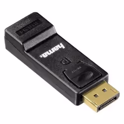 Hama 00054586, DisplayPort M, HDMI FM, Nero