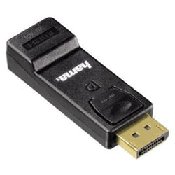 Hama 00054586 adattatore per inversione del genere dei cavi DisplayPort M HDMI FM Nero