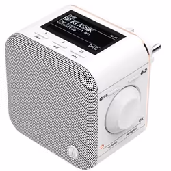 Hama DR40BT-PlugIn, Portatile, Analogico e digitale, DAB, DAB+, FM, LCD, USB tipo A, Bianco