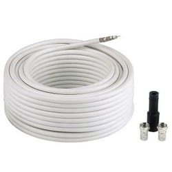 Hama 00056660 cavo coassiale 10 m Bianco
