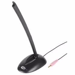 Hama Desktop Microphone CS-198, -62 dB, 60 - 16000 Hz, 4 Ω, Cardioid, Cablato, 3.5mm