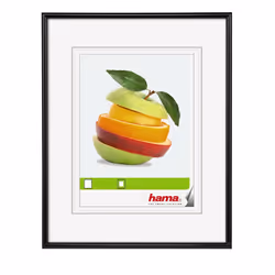 Hama Sevilla, Cornice per foto singola, Vetro, Plastica, Nero, Trasparente, 7 x 10 cm, Riflettente, 100 mm
