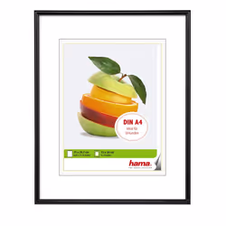 Hama Sevilla, Cornice per foto singola, Vetro, Plastica, Nero, Trasparente, 15 x 20 cm, Riflettente, 210 mm