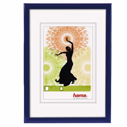 Hama Madrid, Cornice per foto singola, Plastica, Blu, 15 x 20 cm, Rettangolare, Riflettente