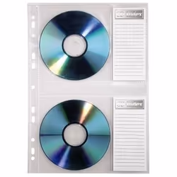Hama 00078352 custodia CD/DVD Custodia a tasca 2 dischi Trasparente - Vista aggiuntiva 3