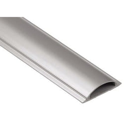 Hama Cable Duct, semicircular, 100/2.1 cm, silver Argento PVC