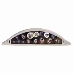 Hama Cable Duct, semicircular, 100/2.1 cm, silver Argento PVC