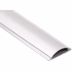 Hama Cable Duct, semicircular, 100/2.1 cm, white, PVC, Bianco