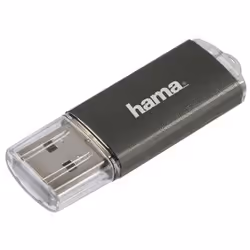 Hama "Laeta" FlashPen, 16 GB, USB tipo A, 2.0, Cuffia, Grigio