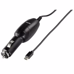 Hama Caricatore da auto Micro USB per navigatore, 1,45 m, 1.0A, nero, Auto, Accendisigari, 5 V, Nero