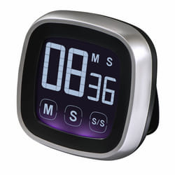 Hama Touch Timer da cucina digitale Nero, Argento