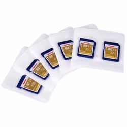 Hama 00095950 custodia per scheda di memoria 2 schede Polipropilene (PP) Trasparente, Bianco