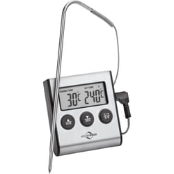 Küchenprofi - Termometro digitale primus, da -50 °c a 300 °c, commutabile °c/°f, sensore di misurazione 16 cm, con timer, magnete e supporto,