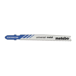 Metabo - Lames de scie sauteuse universelles en métal longueur utile dents 74mm. Le bim progressif gelé écrit