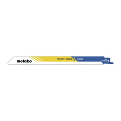Metabo - Lames de scie sabre flexible L.200mm épaisseur 0,9mm pas de dent 2,5mm BiMétal/10TPI