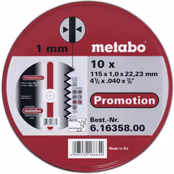 Dettagli tecnici Design (fresa) dritto Dimensione, Ø 115 mm Giri (max) 13200 giri/min Idoneità del materiale Acciaio, Acciaio ...