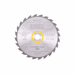 Metabo 628012000, Legno per costruzione con chiodi, Legno, 25 cm, 3 cm, Punta a carburo di tungsteno (TCT), 2 mm, 6100 Giri/m ...