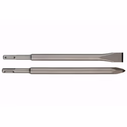 Dettagli: Composto da: 1 scalpello a punta L = 200 mm, 1 scalpello piatto 20 x 200 mmPer normali lavori di scalpellatura e fo ...