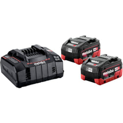 Metabo - Set base 2x 18V LiHD 5,5 Ah (625368000) + caricatore asc 145 in scatola