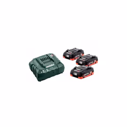 Metabo SET BASE 3 x LiHD 4.0 Ah (685132000) 3 x batteria LiHD 18 V / 4,0 Ah Caricabatterie ASC 55