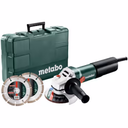 METABO.SZLIFIERKA KĄT.125 /WQ 1100-125 WALIZKA + 2 TARCZE DIAMENTOWE